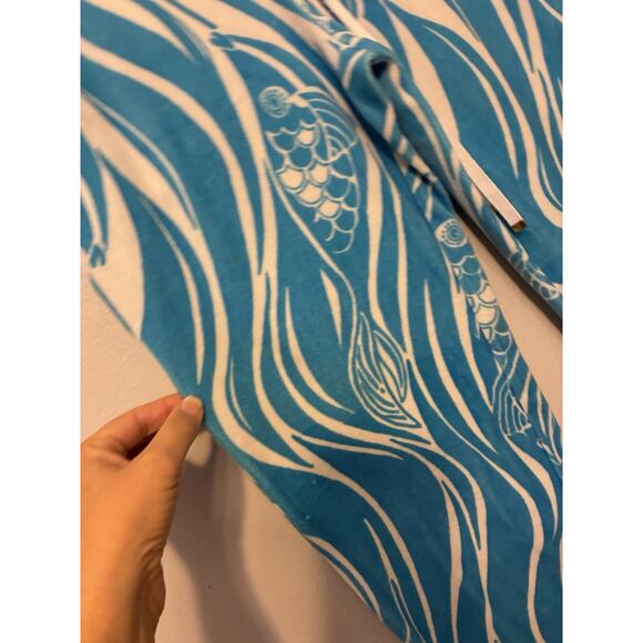 Y2K Lilly Pulitzer Pisces Jogger Fish Print Joe Fish Mimosa Pants Soft Velour S - Picture 11 of 14